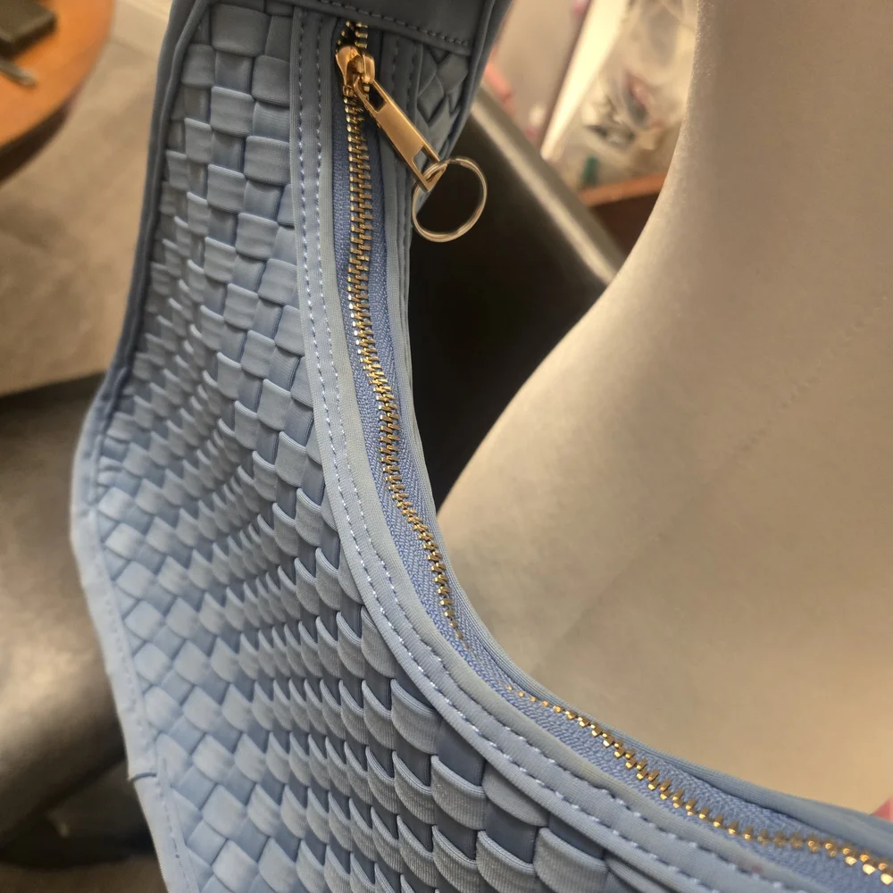 AntropolgieElegant Blue Woven Shoulder Bag - Picture 5 of 5